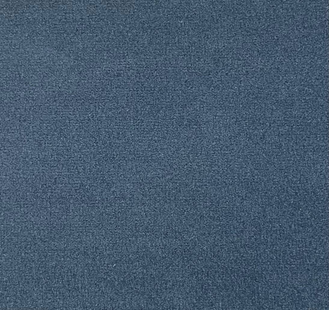 Plain velvet col. blue (single width)