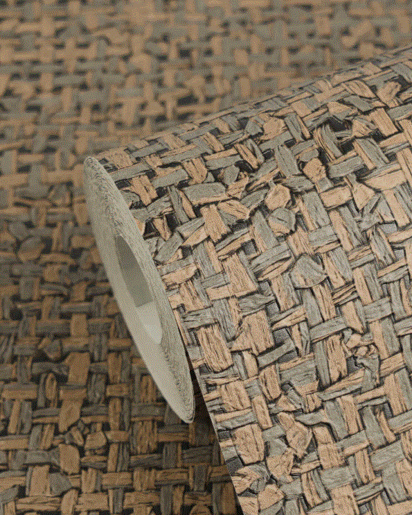 Wallpaper plain decorative col. grey