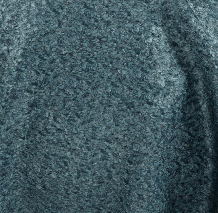 (FR)Plain chenille col. blue (single width)