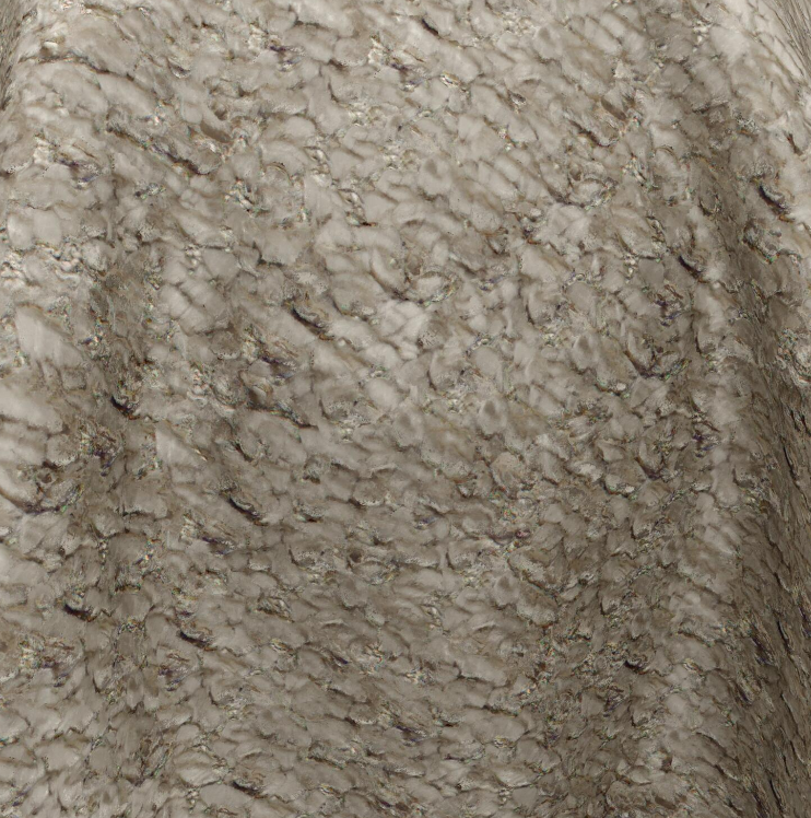 (FR)Plain chenille col. beige (single width)