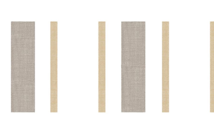 Outdoor fabric striped design col. beige/brown (single width)