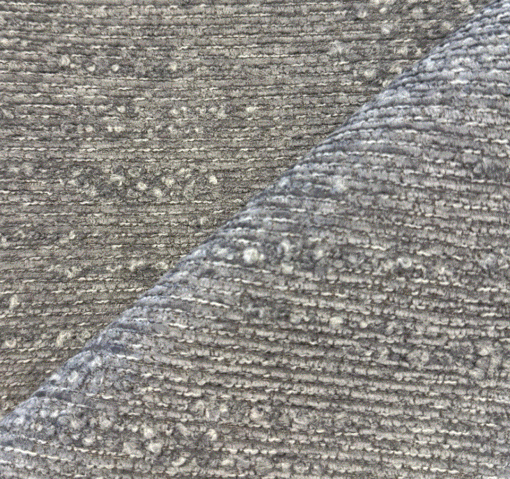 Fabric boucle col. dark grey (single width)
