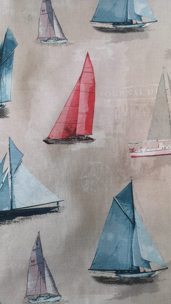 Fabric design col.multicolor ( single width)