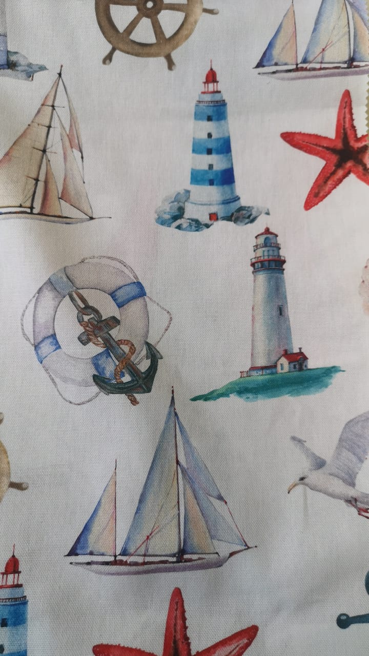 Fabric design col. multicolor ( double width)