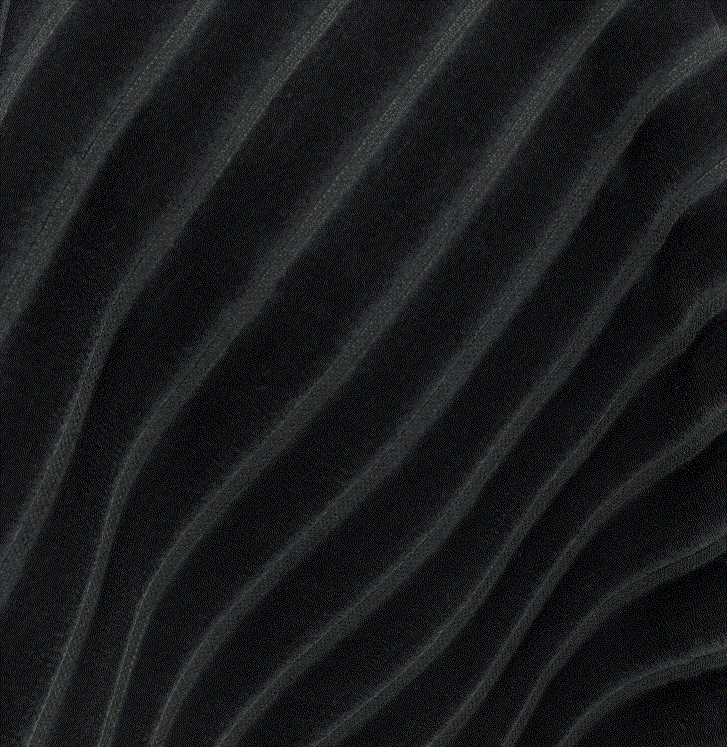 (FR) Fabric velvet striped design col. black ( FiberGuard) (single width)