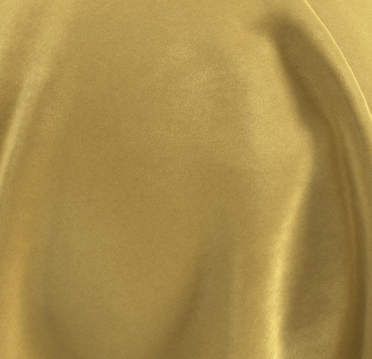 (FR)Fabric velvet shiny plain col. yellow gold (single width)