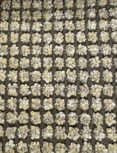 Fabric dots design col. brown (single width)