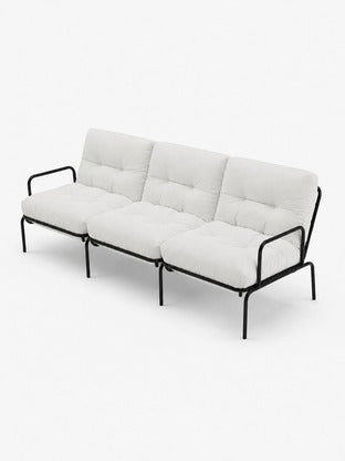 PROTOTYPE OUTDOOR METAL THREE SEATS ( FABRIC NEEDED 5M)/BLACK