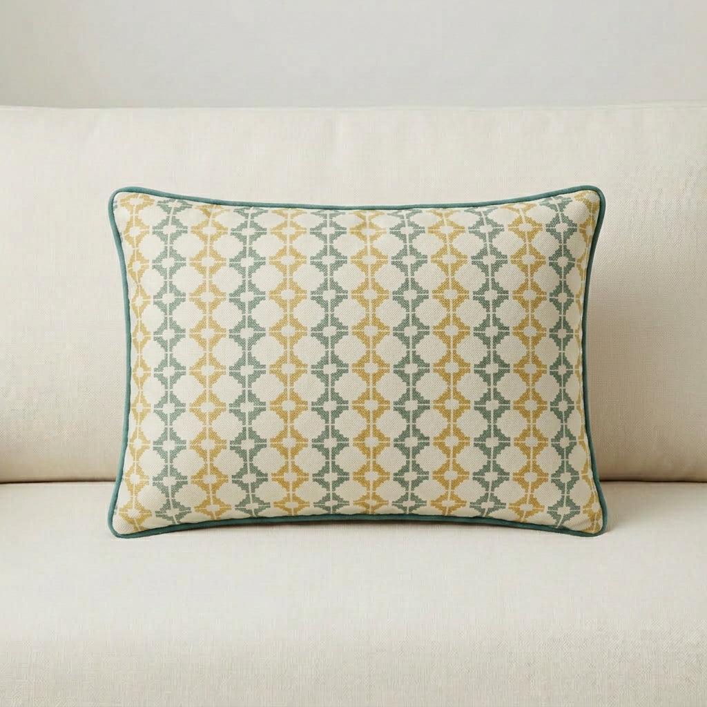 CUSHION 50X35 FABRIC : TIL336 0.5M + TIL 226 PIPING
