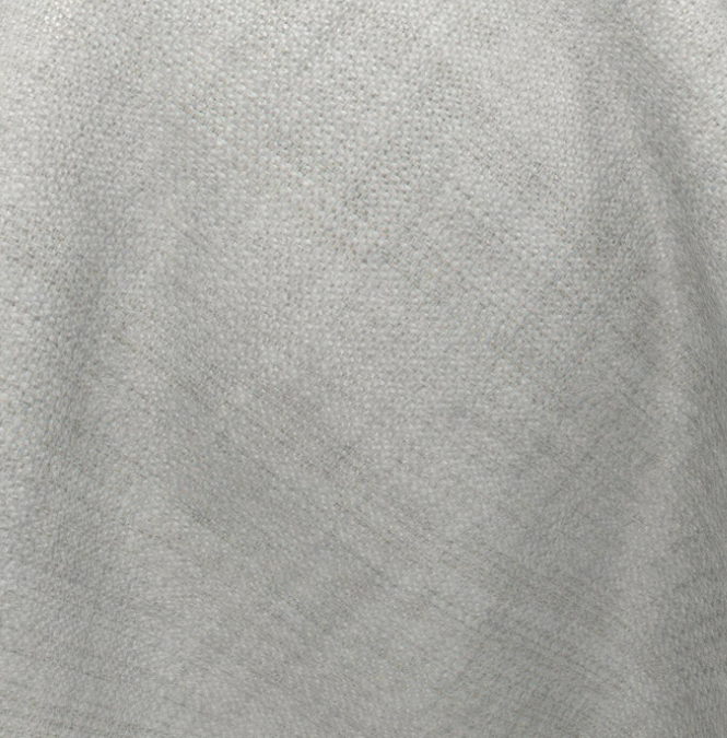 (FR) Curtain linen effect plain col. grey (double width)