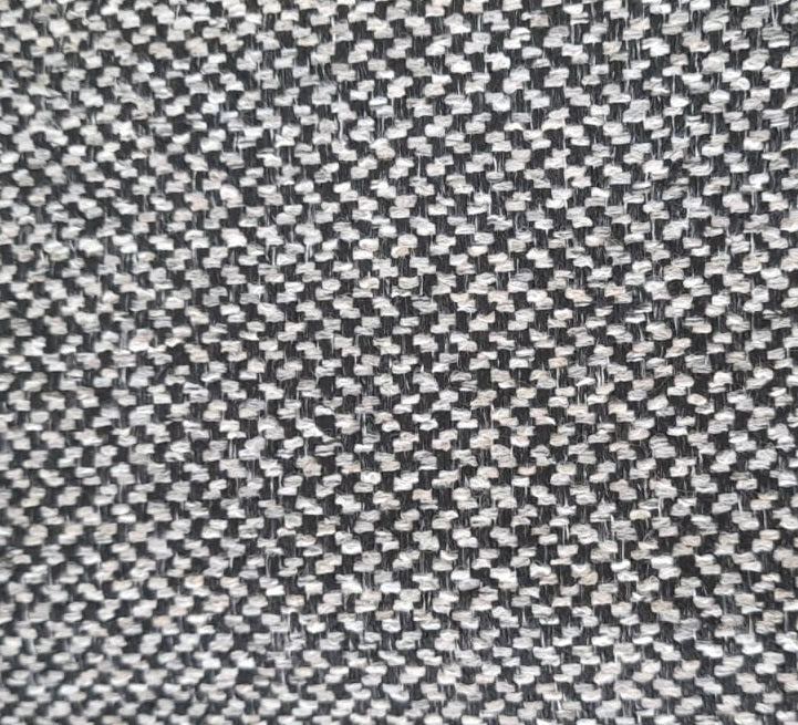 Faux uni fabric col. dark grey ( single width)
