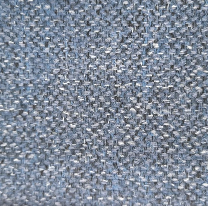 Faux uni fabric col. blue ( single width)