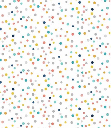 Sheer dots design col. multicolor (double width)