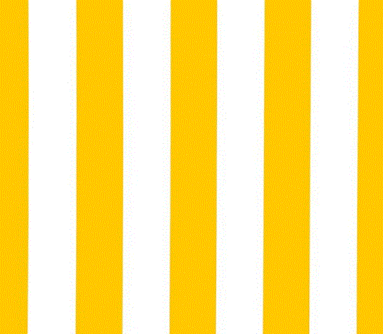 Outdoor fabric striped design col. white/yellow (single width)