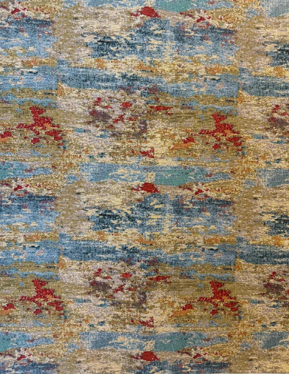 Fabric design col. multicolor (single width)