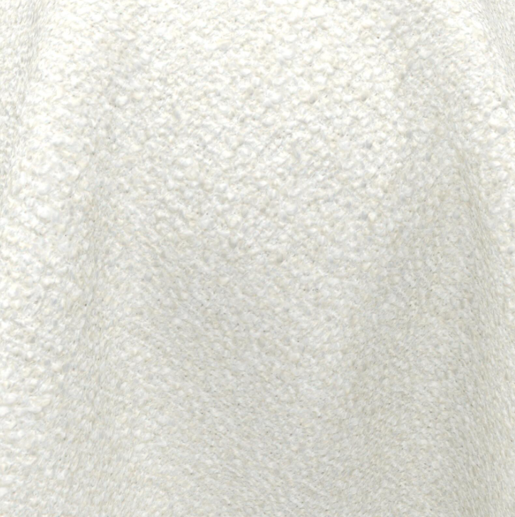 (FR) Plain Fabric col.White(Fibreguard) (single width)