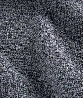 Fabric boucle col. dark grey (single width)