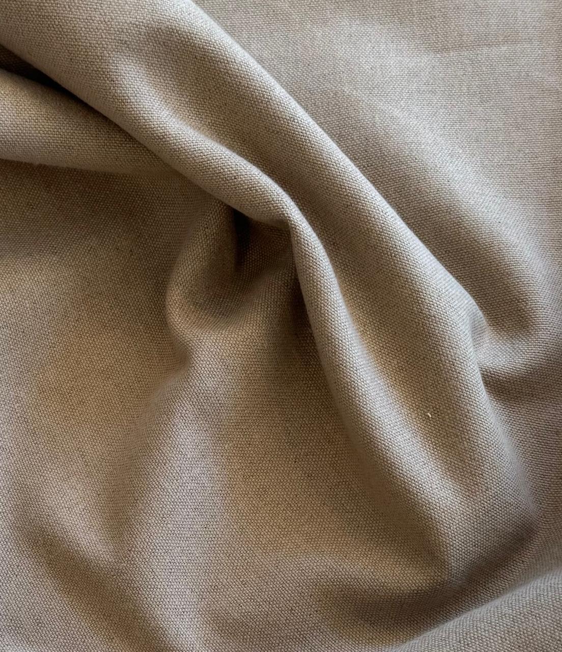 Fabric plain col.beige ( single width)