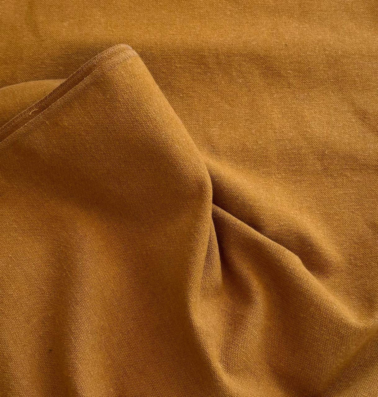 Fabric plain col. brown (single width)