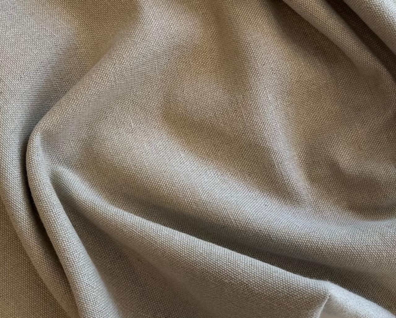 Fabric plain col. beige (single width)
