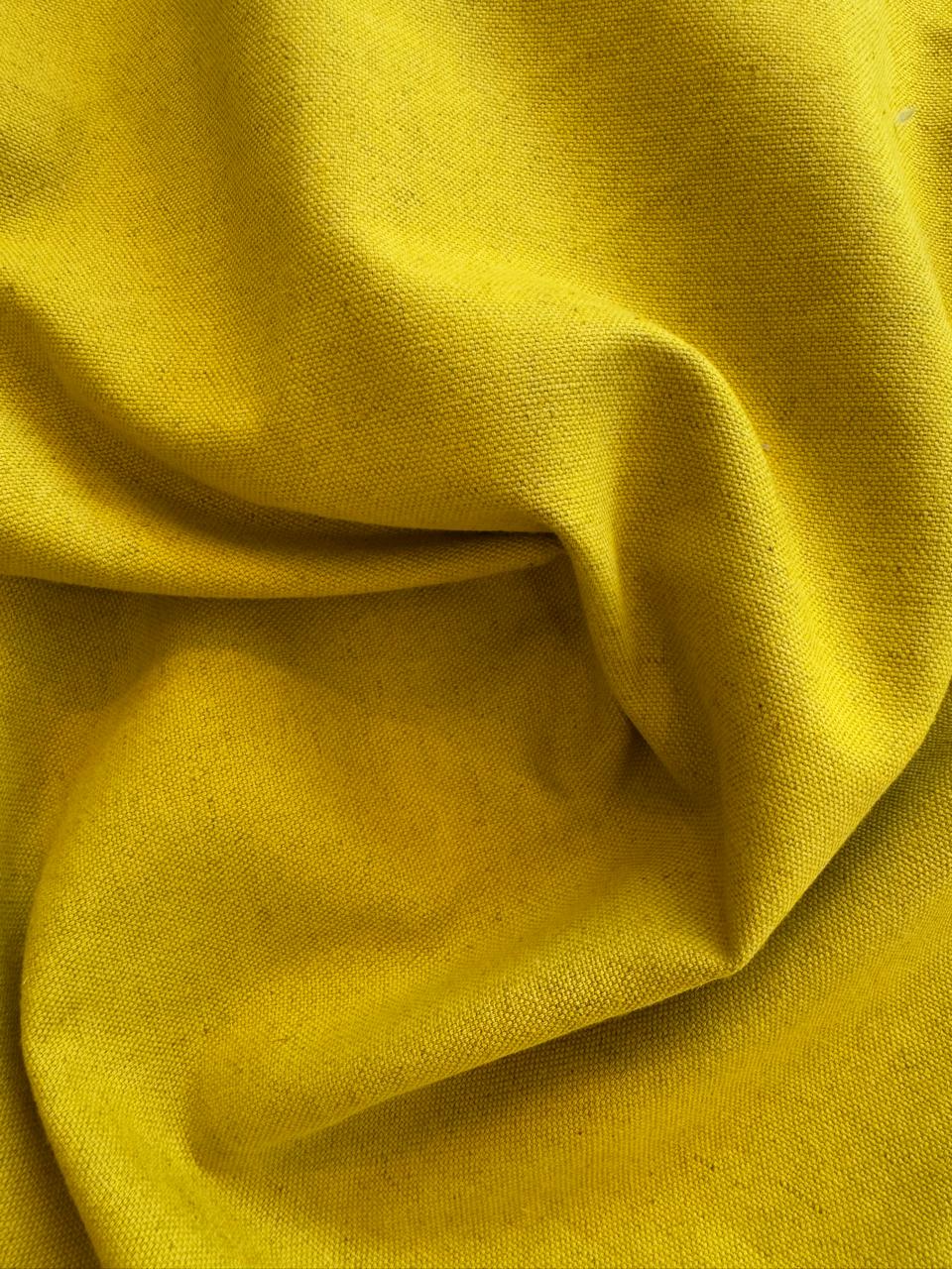Fabric plain col. yellow (single width)