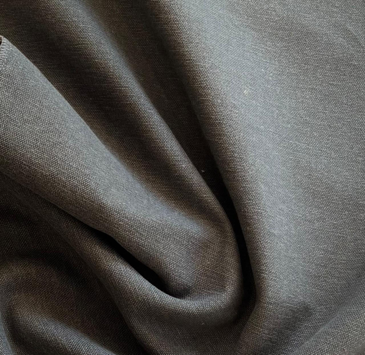 Fabric plain col. grey (single width)