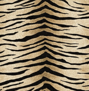 Fabric zebra design col. beige/black (single width)