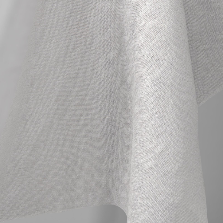 Sheer plain col.grey (double width)
