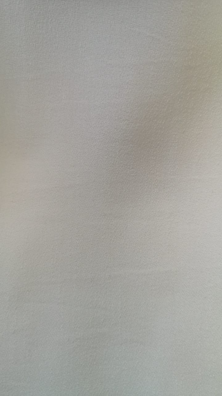 Sheer plain col. off-white ( double width)