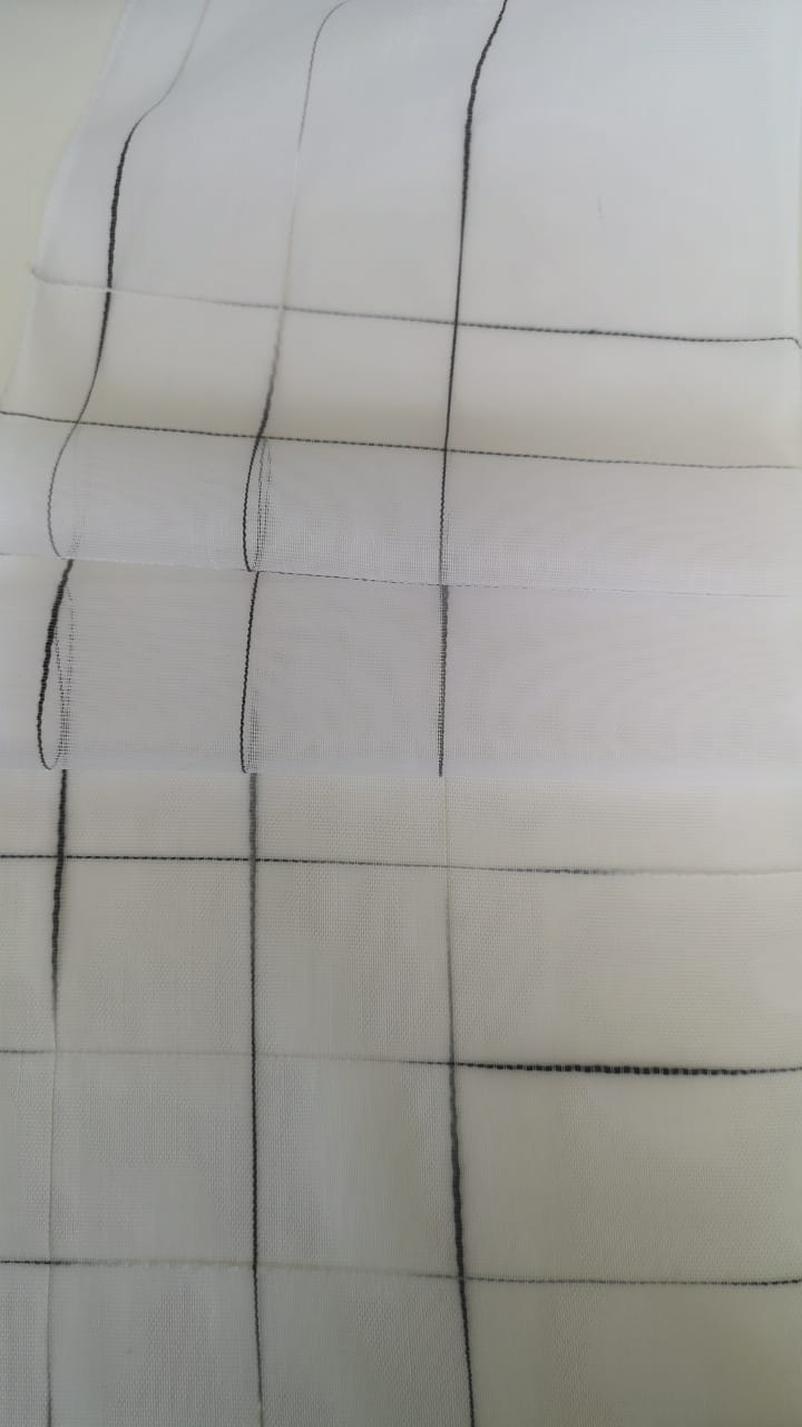 Sheer design col. grey (double width)