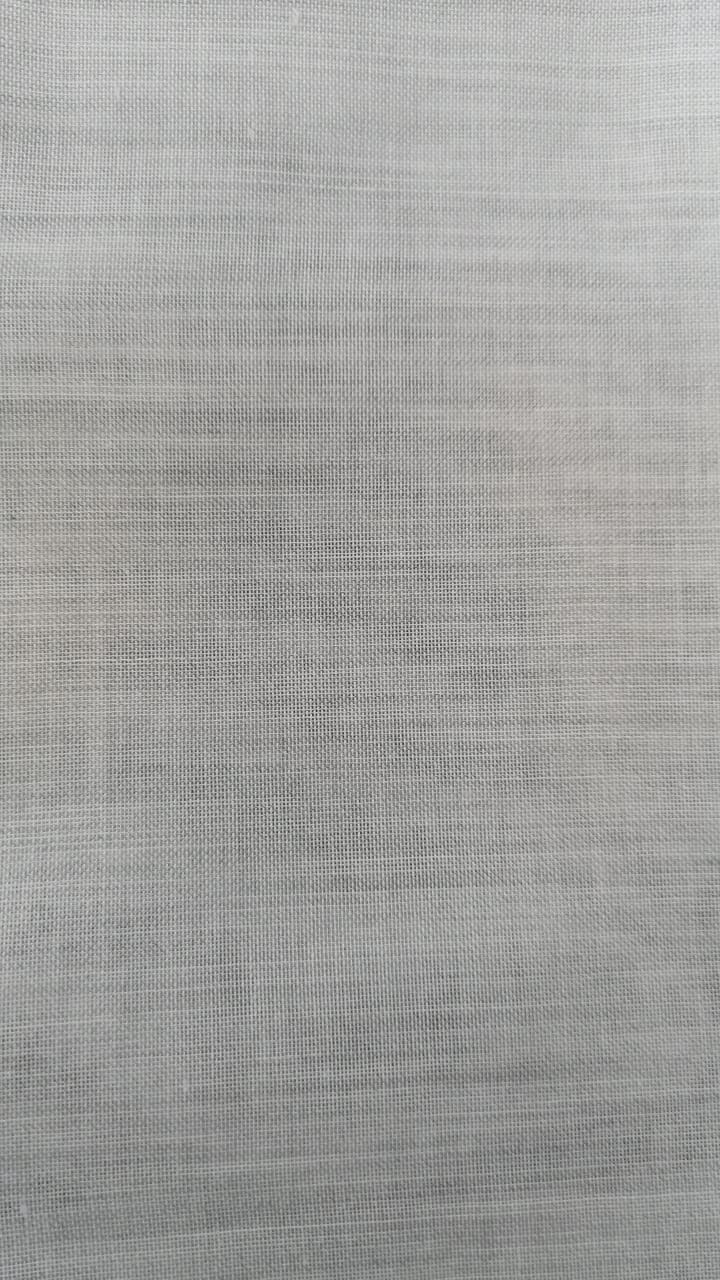 Sheer plain col. light grey (double width)