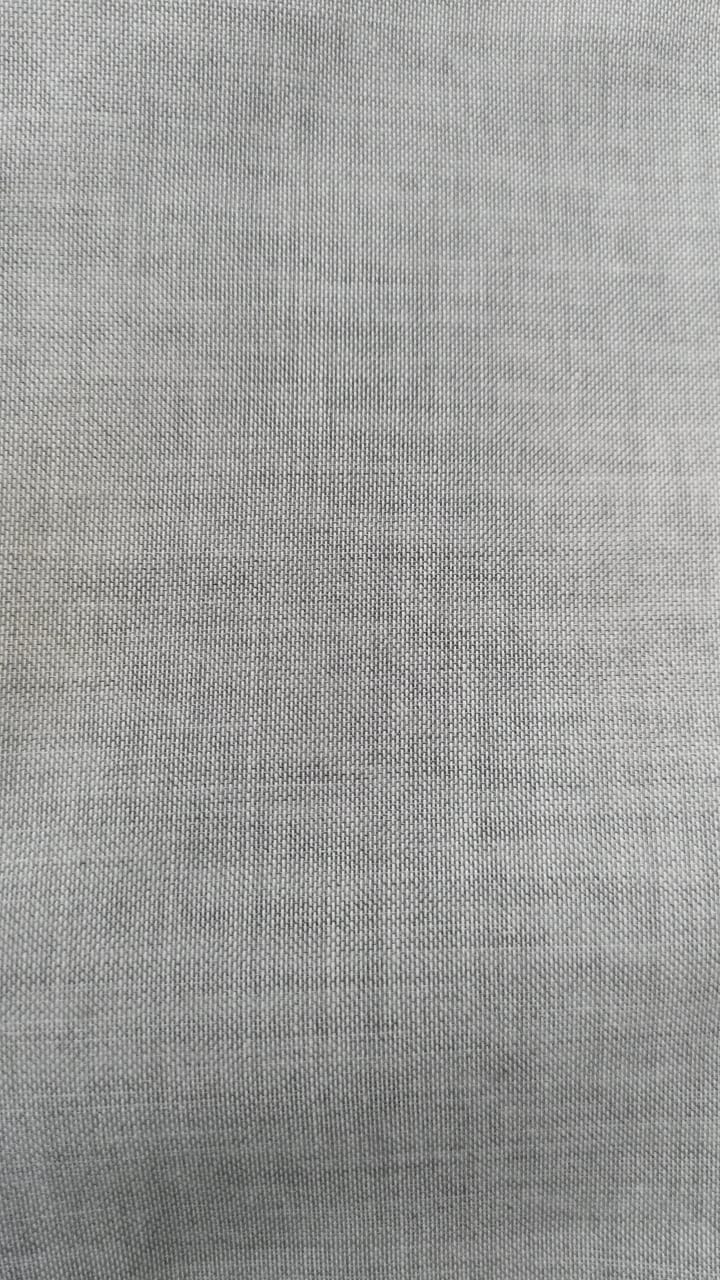 Sheer plain col. grey (double width)