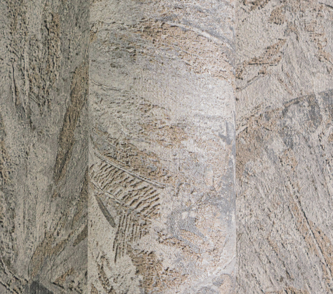 Wallpaper decorative plain col. blue/beige