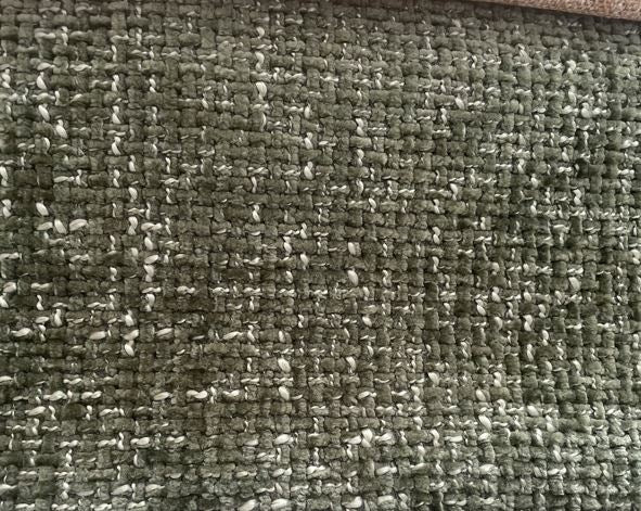 Fabric boucle col. green ( single width)