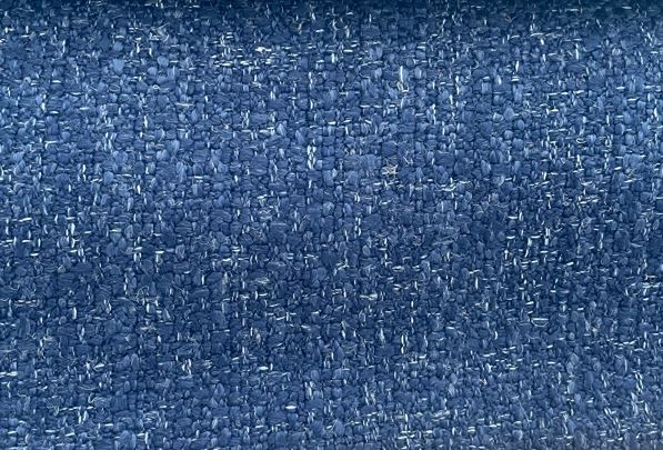 Fabric boucle col.blue (single width)