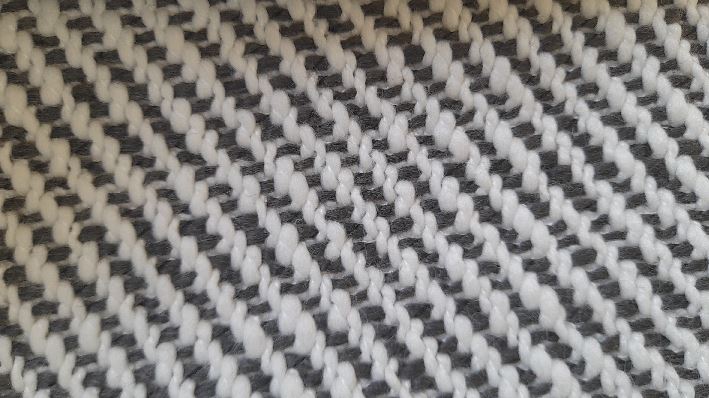 Fabric design col.grey (single width)
