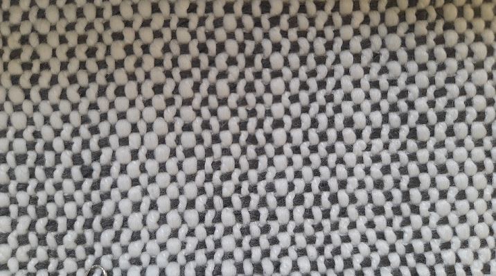 Boucle col.black and white (single width)