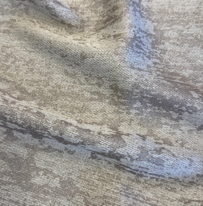 Curtain textured design col. greige (double width)