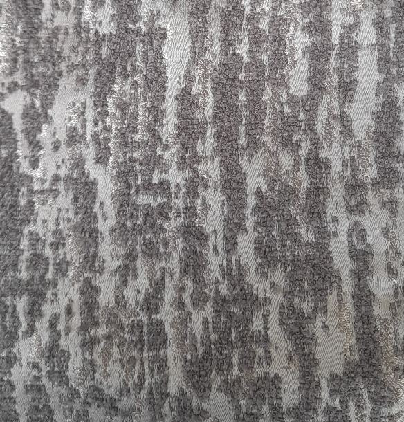 (DIS) Stripped boucle design col. grey (single width)