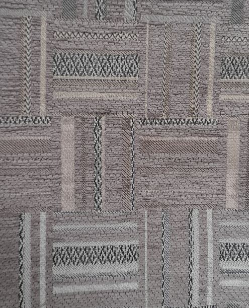 Fabric design col.grey (single width)