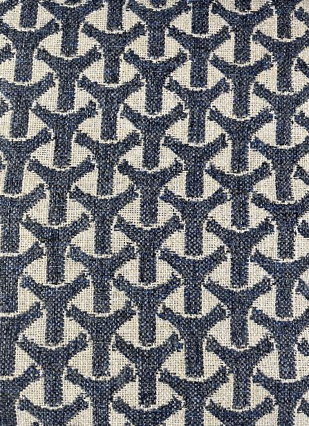 Abstract ornaments col. blue (single width)