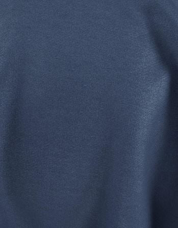 (FR)Plain velvet col.blue ( single width)