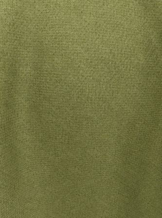(FR)Plain velvet col.green ( single width)