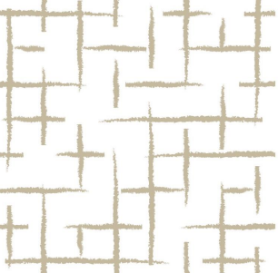 Fabric abstract design col. grey/white (single width)