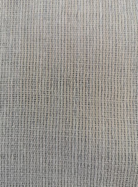 Fabric plain sheer col. beige ( double width)