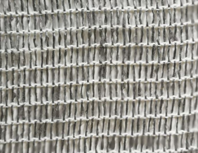 Fabric plain col. grey (double width)