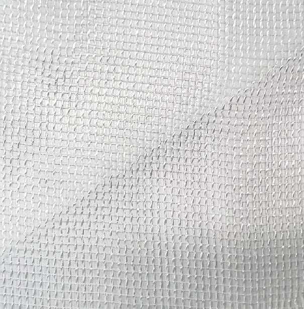 Plain sheer col.white (double width)