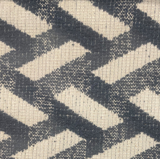 Rectangles pattern design col. blue (single width)
