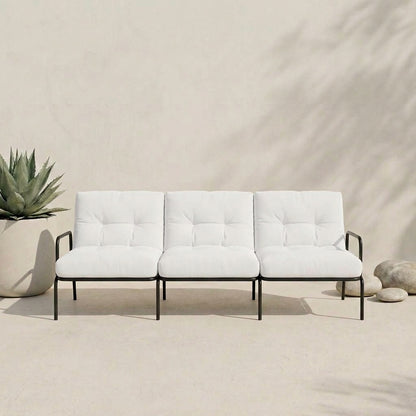 SKAFF - Protototype outdoor metal three seats Black