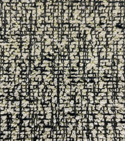 Fabric design col. white and black (single width)